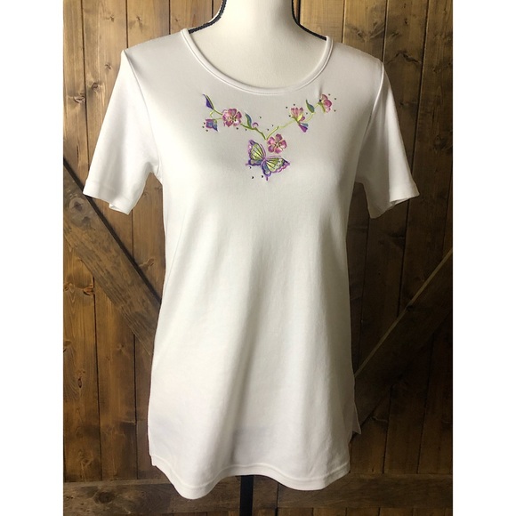 Quaker Factory Embroidered Vest and Tee Size XS - Picture 2 of 11